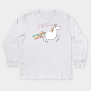 Unicorn farts Kids Long Sleeve T-Shirt